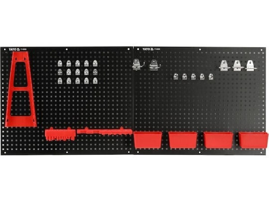Yato Yato Werkzeugkoffer-Organisatoren Schwarz 55x45,5cm
