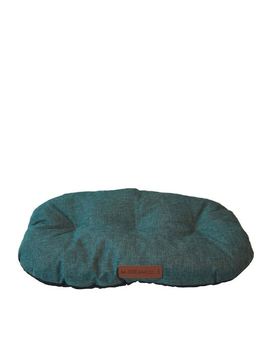 M-Pets Oval Light Blue Dog Pillow 75x52cm