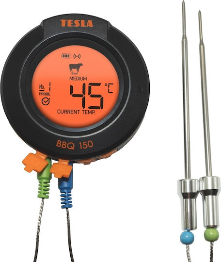 Tesla Kabelloses Digitales Lebensmittelthermometer Backofen mit Sonde