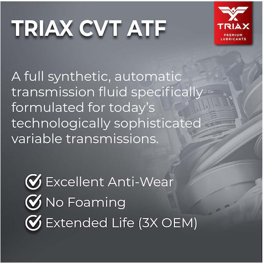Triax Ulei De Transmisie Auto Pentru Cutie De Viteze Automată Cu Variație Continuă 4.73lt