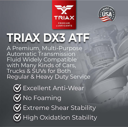 Triax Ulei De Transmisie Auto Pentru Cutie De Viteze Automată Și Direcție Hidraulică 4.73lt
