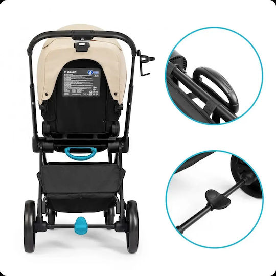Kidnort Isbjorn Summer Sand Cărucior Reglabil Pentru Bebeluși Potrivit Pentru Nou-Născuți Negru 10.2kg