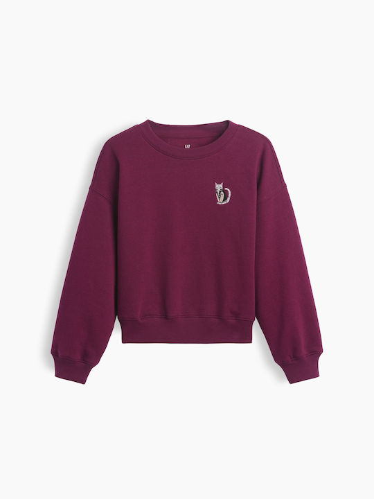Fleece Kids Sweatshirt Tuscan Red