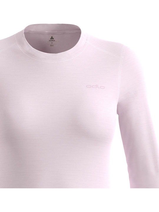 Odlo Natural Merino 160 Дамска Термоизолационна Блуза с Дълъг Ръкав Бяла