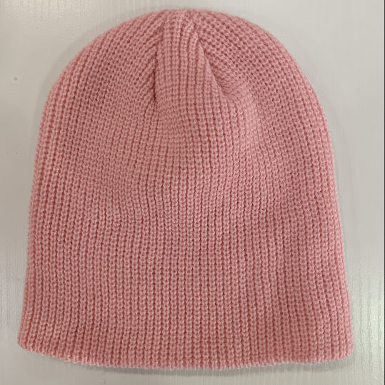 Beanie Unisex Strickmütze in Rosa Farbe