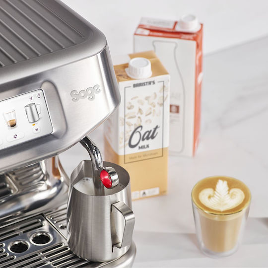 Sage Barista Touch Impress Αυτόματη Μηχανή Espresso 1700W Πίεσης 16bar με Μύλο Άλεσης Πράσινη SES882BSS