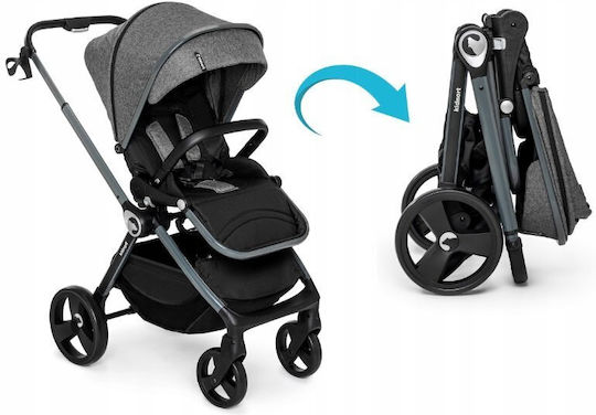 Kidnort Isbjorn Cărucior Reglabil Pentru Copii Potrivit Pentru Nou-Născuți Negru 10.2kg