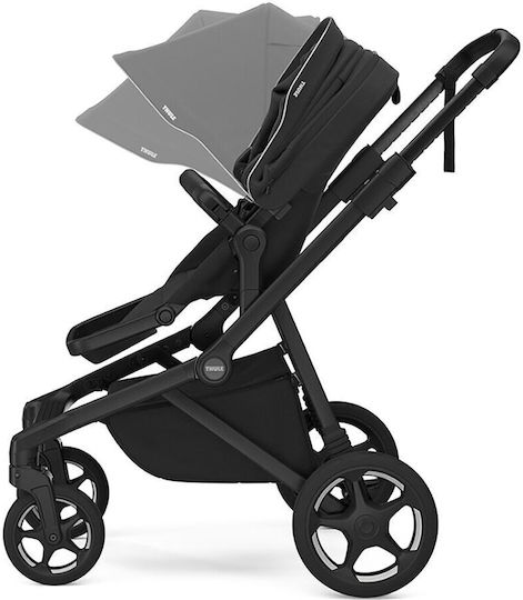 Thule Sleek 2 Reglabil Cărucior 2 în 1 Potrivit pentru Nou-născuți Negru