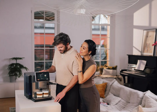 Αυτόματη Μηχανή Espresso 1465W Πίεσης 15bar για Cappuccino με Μύλο Άλεσης Πράσινη