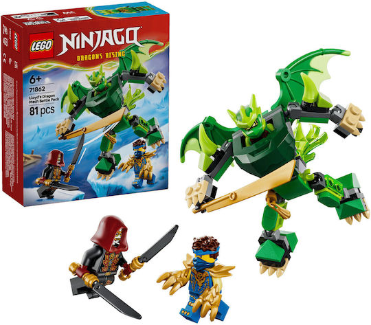 LEGO Ninjago Lloyd Dragon Robot Bătălie Pentru 6+ Ani 81 Bucăți