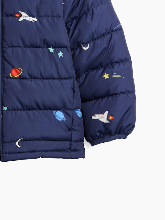 Kids Casual Short Jacket Military Blue