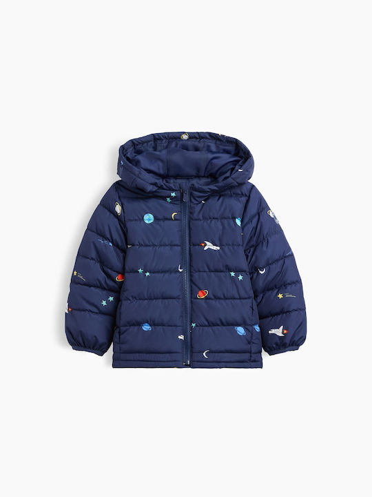 Kids Casual Short Jacket Military Blue