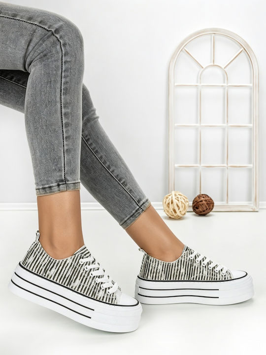 Adidași Flatforms Pentru Femei Negri
