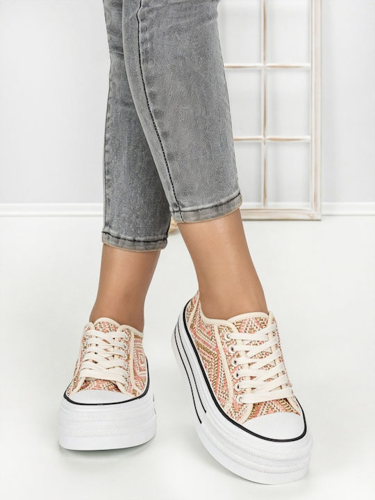Adidași Flatforms Pentru Femei Roz