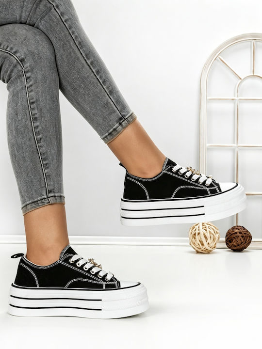 Adidași Flatforms Pentru Femei Negri