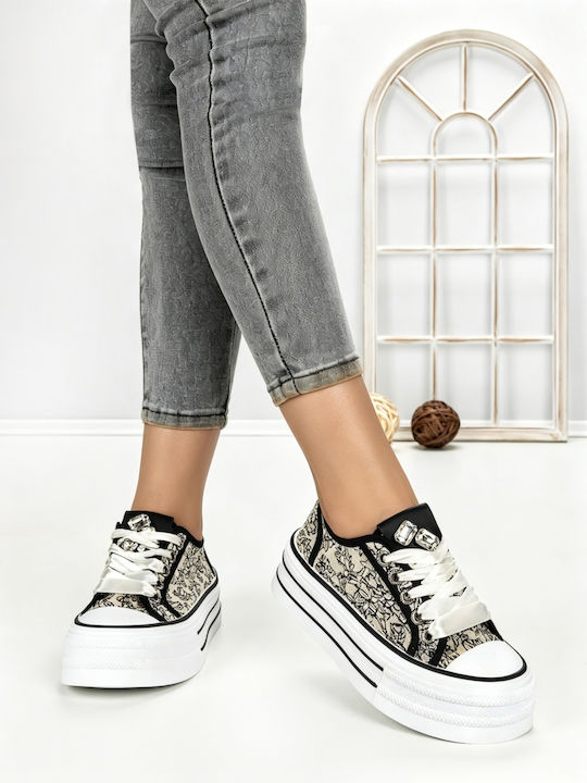 Adidași Flatforms Pentru Femei Bej