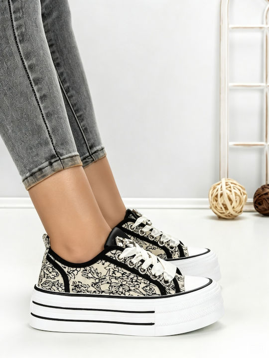 Adidași Flatforms Pentru Femei Bej