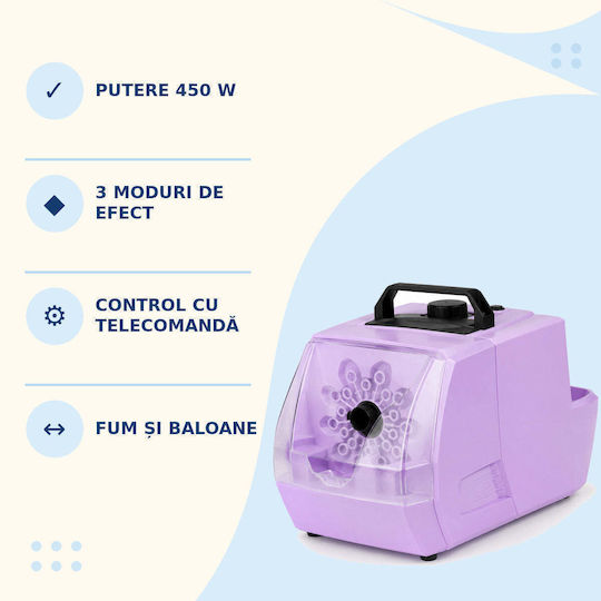 3 In 1 Smoke Bubbles Machine 450 W Remote Control