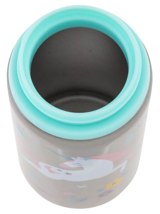 Stephen Joseph School Set Unicorn 26.6 x 8.8 x 35.5cm + Stainless Steel Water Bottle Flip Top