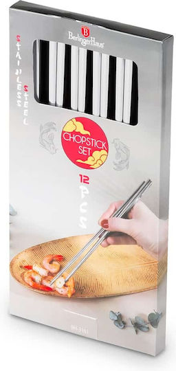 Berlinger Haus Chopsticks Μεταλλικά Γκρι 12τμχ