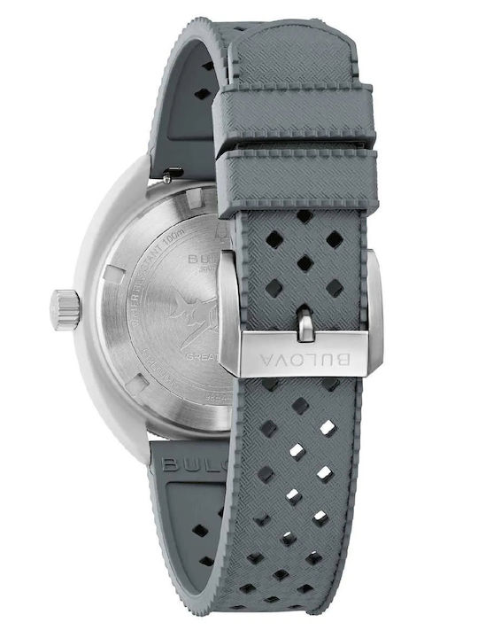 Bulova Snorkel Ανδρικό Ρολόι 41mm Μπαταρίας με Γκρι Καουτσούκ Λουράκι