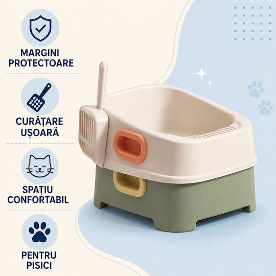 Lădiță pentru pisici Roz