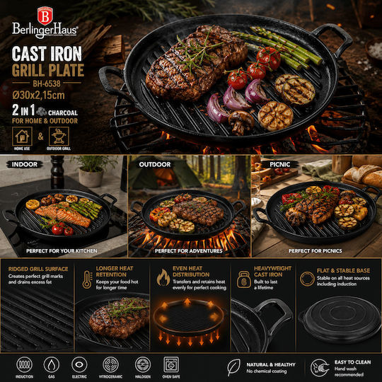 Berlinger Haus Backblech Mit Gusseisen Grillfläche