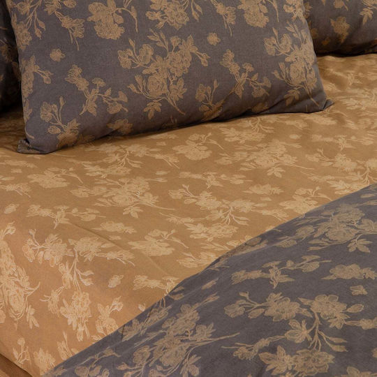 Nef-Nef Homeware Dream Комплект Чаршафи King Size с Еластична лента 270x270+35см Екрю (4бр)