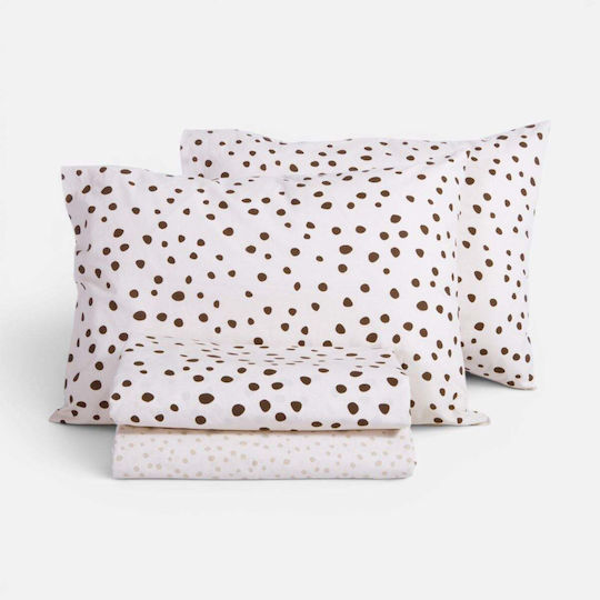 Nef-Nef Homeware Trust Комплект чаршафи двойни 200x270см Екрю (4 бр)