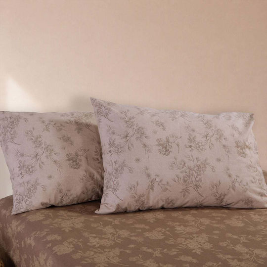 Nef-Nef Homeware Dream Комплект чаршафи двойни 200x270см Кафяв (4 бр.)