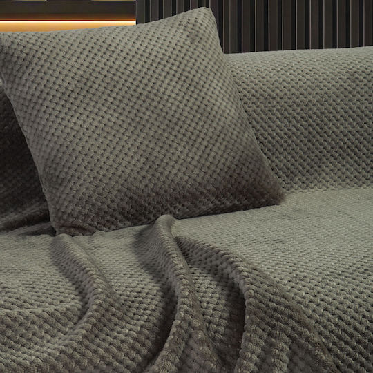 Nef-Nef Homeware Edinber Фотьойл Throw Жакард 130x180см Кафяв