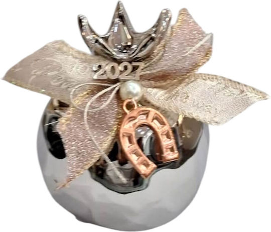 Kalliopi Silver Щастие За Дома Нар Сребрист Керамика 2027 8x10см