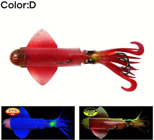 MAX Fluorescent Squid Jig 180gr Silvery
