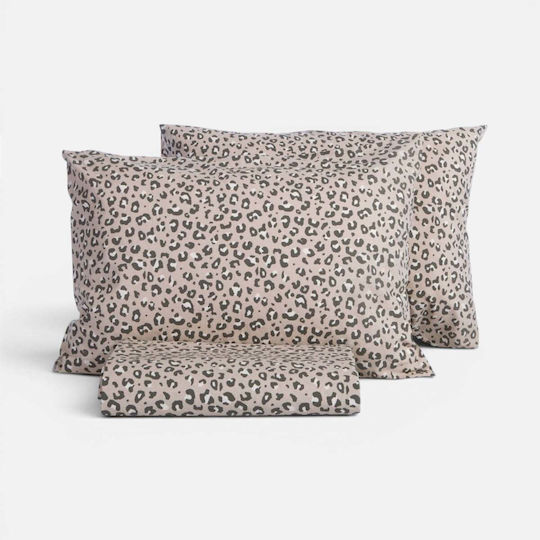 Nef-Nef Homeware Σετ Плик за Завивка 100% Памук 240x230cm Уплътнена с 2 Калъфки за Възглавници Green
