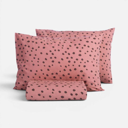Nef-Nef Homeware Подредба Плик за Завивка 100% Памук 240x230cm Двойна С 2 Калъфки За Възглавници Екрю