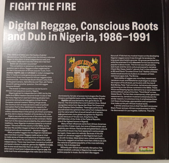 Various Fight Fire Digital Reggae Conscious Roots & Dub In Nigeria 1986-1991 Vinyl