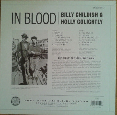Billy Childish & Holly Golightly In Blood Vinyl