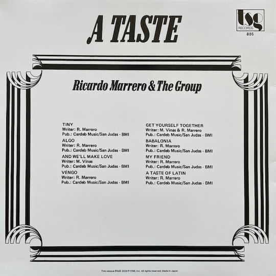 Ricardo Marrero & Group A Taste Vinyl
