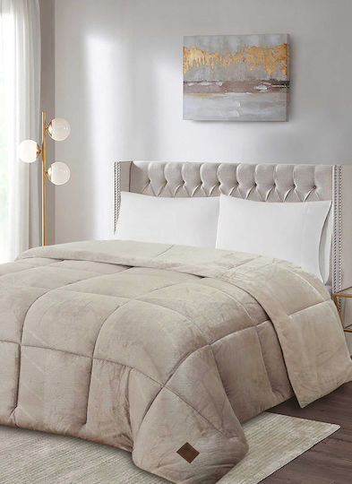 Madi Single Sherpa Comforter 160x220cm Beige Madi Single Sherpa Comforter 160x220cm Beige