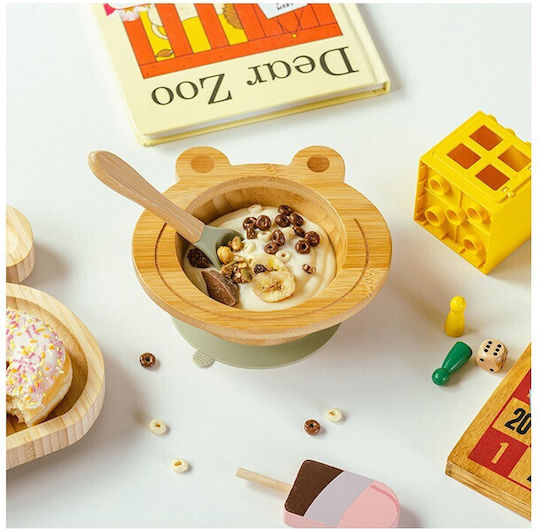 Nava Nava Baby- und Kinder-Essgeschirr aus Bamboo mit Rutschfester Basis 2er-Pack