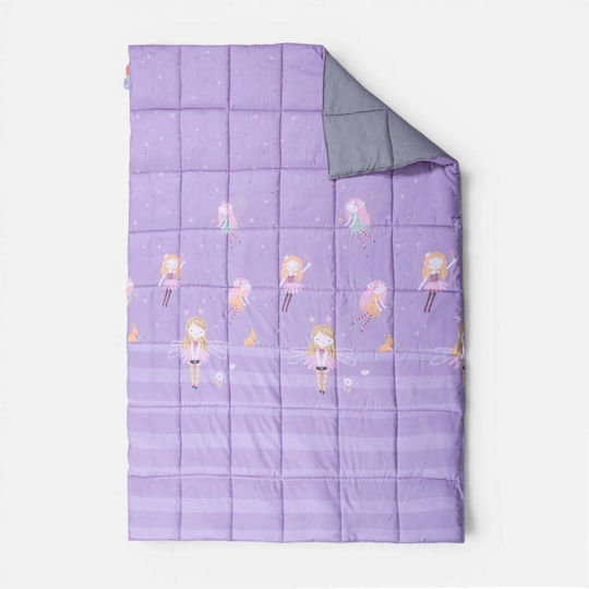 Nef-Nef Homeware Kinderbettdecke Einzel Fairy Tale Lila 160x220cm