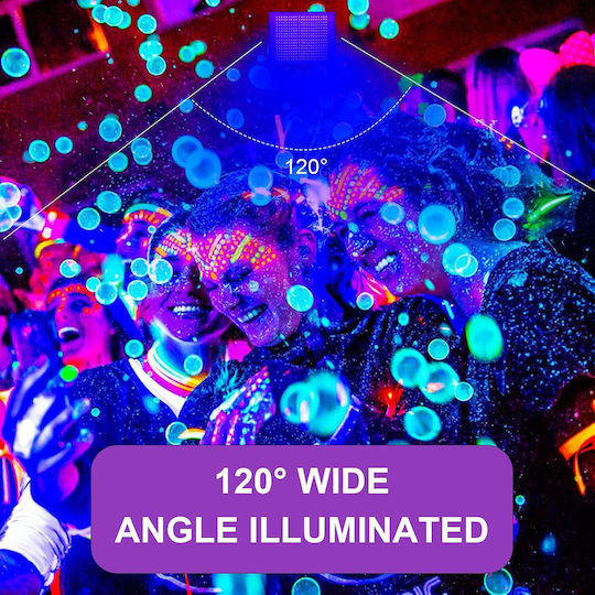 Set 2 Proiectoare UV LED 300W IP66 395nm Lumină Neagră 395 Nm IP66 Rezistent la Apă SMD 2835 Unghi 120° Carcasă din Aluminiu Suport Reglabil 360° Petreceri Cluburi Discoteci Baruri Evenimente Lumină UV Violetă