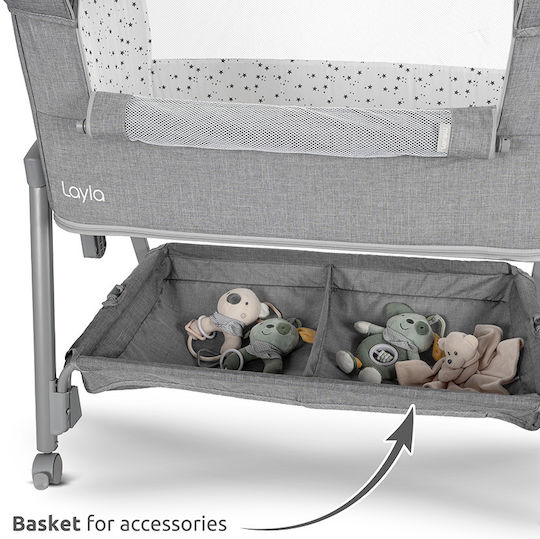 Lorelli Babywiege mit Matratze und Rädern Blau