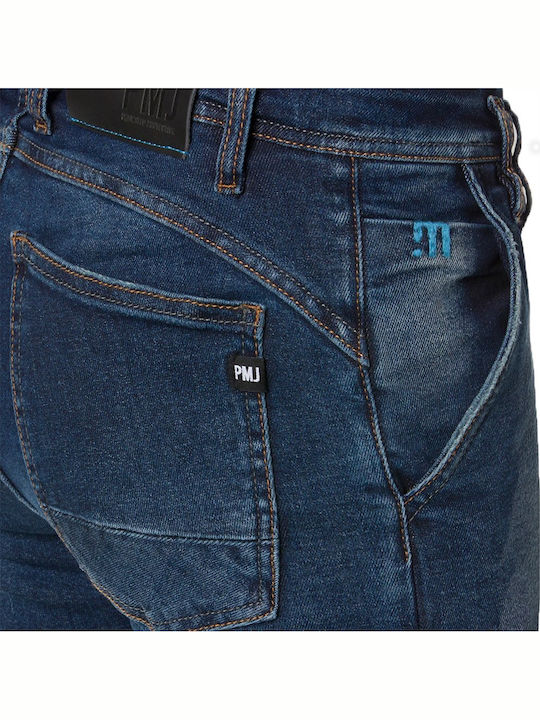 PMJ Russel Sommer Männer Motorradhose Blau