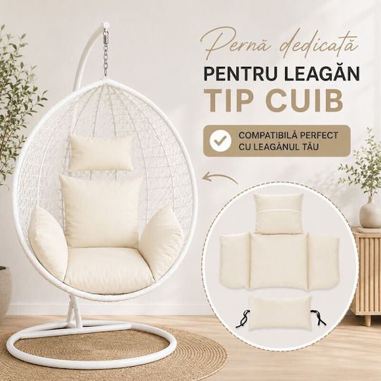 Perna Scaunului De Grădină Cu Spătar Alb 90x100cm