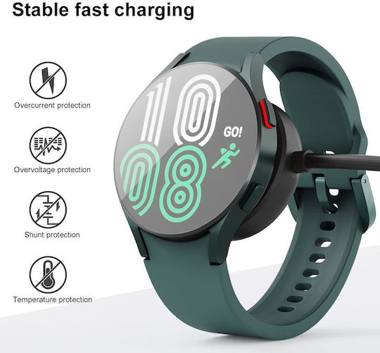Samsung Galaxy Watch Ultra 7 6 5 Pro 4 3 Xdfind Магнитен Кабел За Зареждане Алуминиева Сплав Usb-a Черен