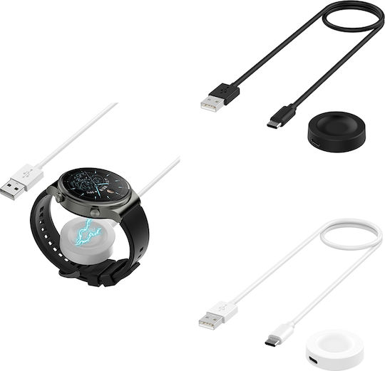 Huawei Watch GT5 Pro 46mm USB Interface Split Type Smart Watch Charging Cable Length 1m Black