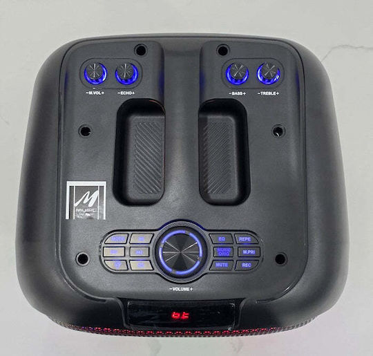 Boxă Karaoke cu Microfon Wireless și Efecte de Iluminare ZQS12206 160149 Negru