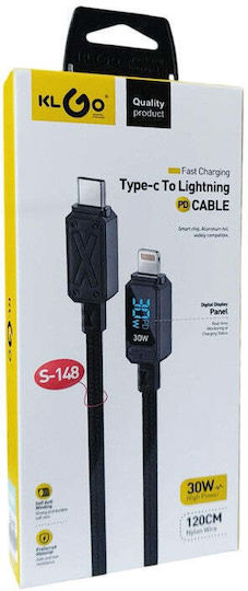 KLGO USB 2.0 Cable USB-C male - USB-A 1.2m S-148