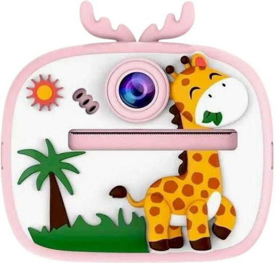 AM300-1 Children's Camera 20MP Full HD (1080p) with Thermal Printing Optical Zoom 8x Pink